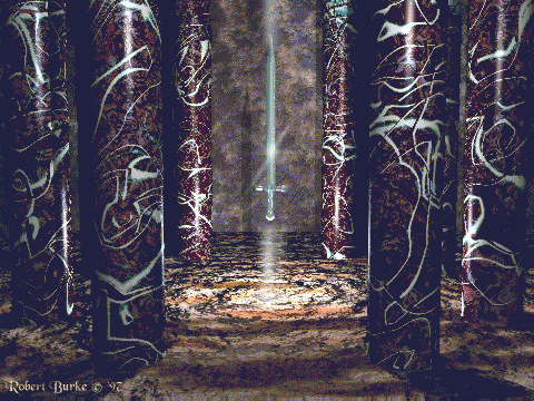 The ideal way to keep a sword on display. ..